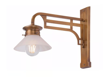 SNOOKER I - Handmade brass wall lamp by Patinas Lighting - view 2
